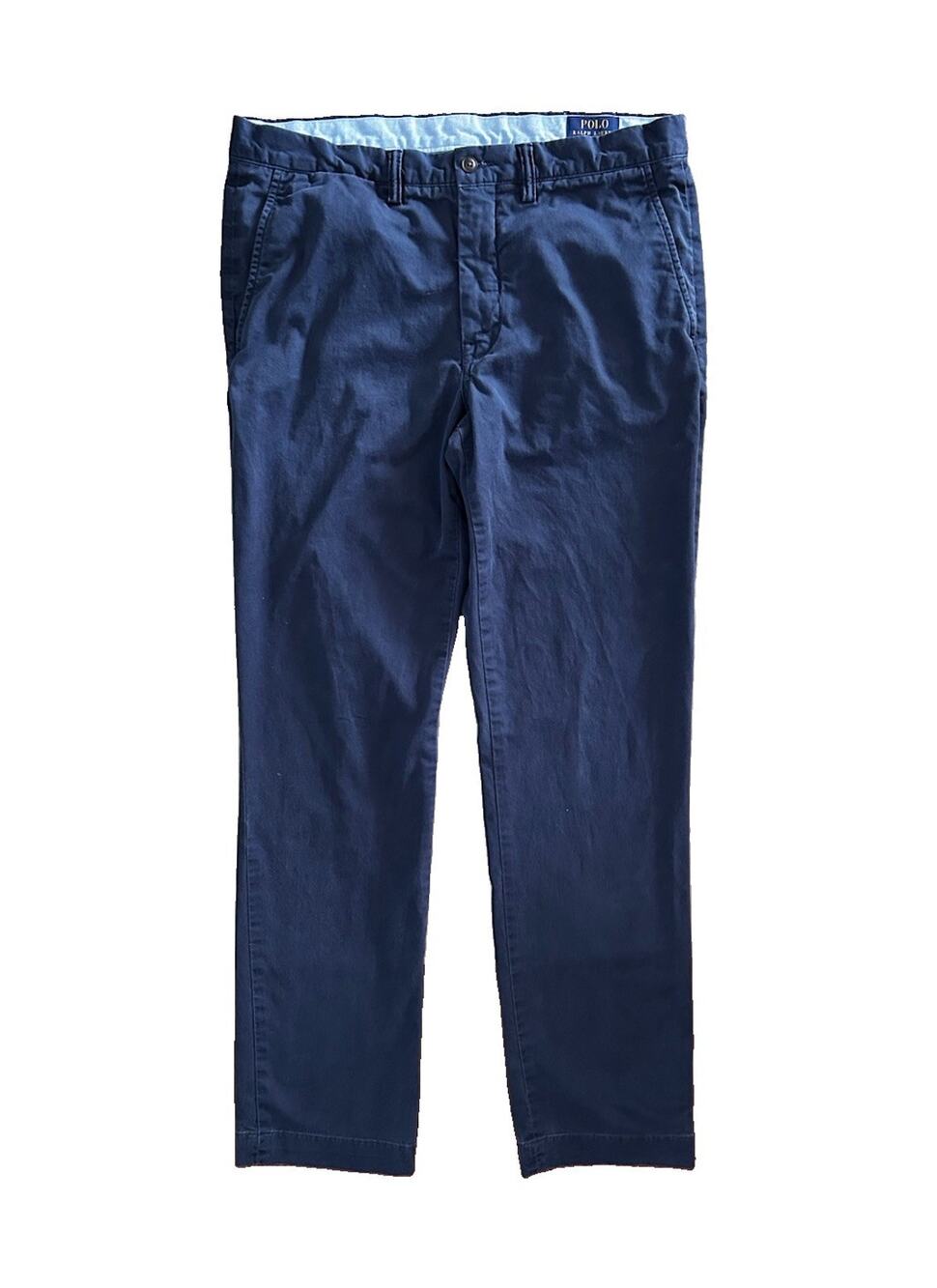 Polo Ralph Lauren Chino Pants Stretch Straight Fit Men’s ACTUAL 34x32 Navy Blue